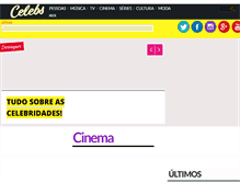 Tablet Screenshot of celebs.com.br